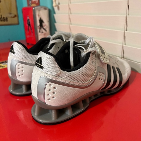 Adidas AdiPower Weightlifting White M25733 Mens Size 9.5 - Picture 3 of 7